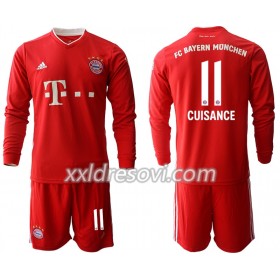 FC Bayern München Mickael Cuisance 11 Domaći Dječji Komplet Dresovi za Nogomet 2020-2021 Dugim Rukavima (+ kratke hlače)